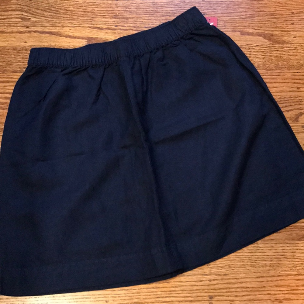 NWT** Merona Linen Navy Skirt